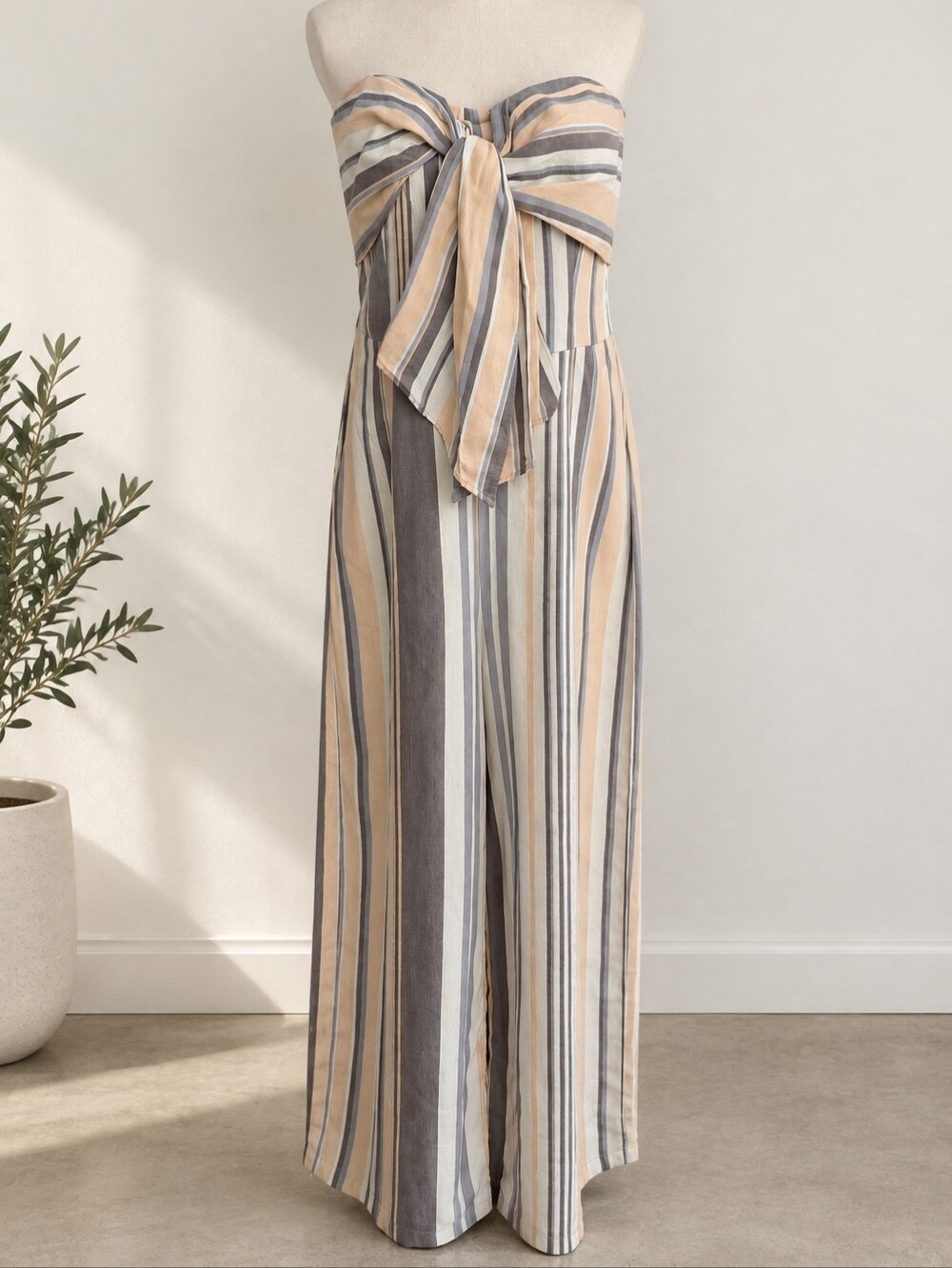 GYPSIES & MOONDUST:: Striped Boho Strapless Romper